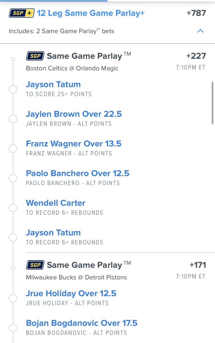 Legg’s Parlays on Twitter "First two Tips NBA Small Shot Parlay 2