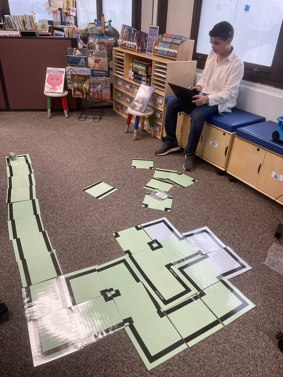 Our WLB Robotics Club members designed their own mazes on their Chromebooks. Then, they challenged their friends to complete their maze using their <a href="/Sphero/">Sphero</a> Bolts!