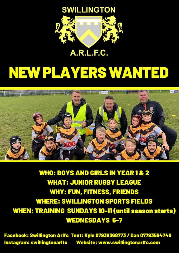 SwillyARLFC's tweet photo. Starting from the group up. 2023 sees us with our Tots, Under 6s and Under 7s
Training Sundays at 10am 
@ParentsSwillin1 @swillingtonps any shares across your platforms would be amazing https://t.co/mhwZuhK4Gh