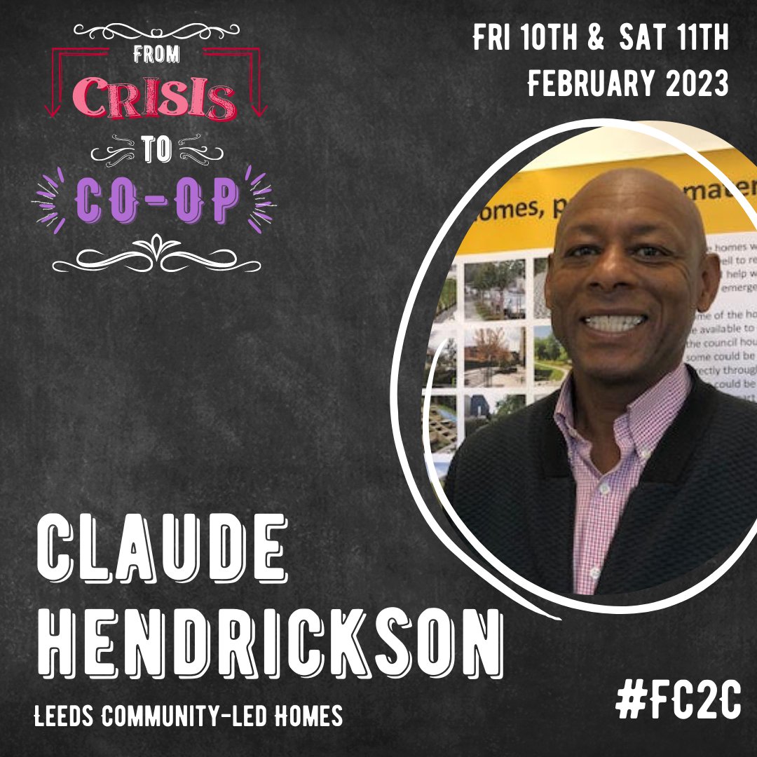 📢 Speaker announcement! @Hopper_Claude @LeedsCommHomes joins our Panel Discussion: A challenge from the front-line at #FC2C Project manager on the Frontline community self build scheme which saw unemployed Afro Caribbean men & their families build new homes for themselves, 1/2