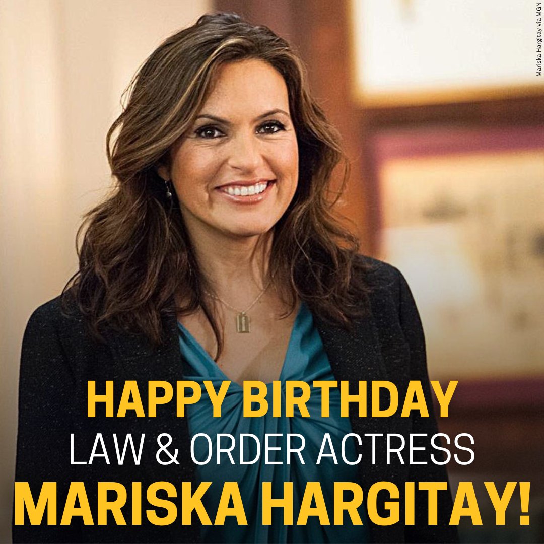 Happy Birthday to \"Law & Order\" star Mariska Hargitay  ! 