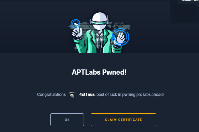 4st1nus's tweet photo. It has been a hell of a month! Really enjoyed this prolab #APTLAB #HackTheBox Thanks for an amazing lab @cube0x0 @hackthebox_eu https://t.co/flLkiMMBAF