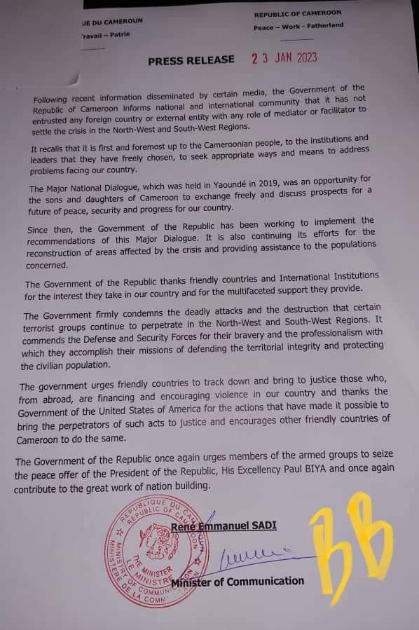 Voice of Ambazonia (VoA) tweet media