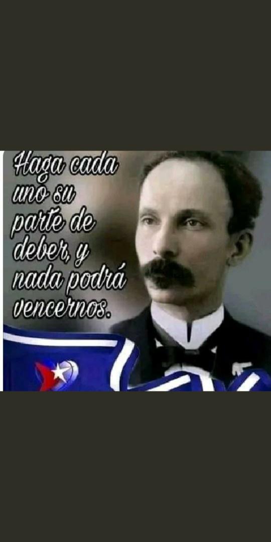 josepampillo1's tweet photo. Así es #Cuba. Nuestro apóstol demostró, en muchas circunstancias, el valor del patriotismo y del orgullo de sentirse cubano. Sus ideas están presentes con mucha vigencia. #MartiVive https://t.co/QQEcb8OUzl