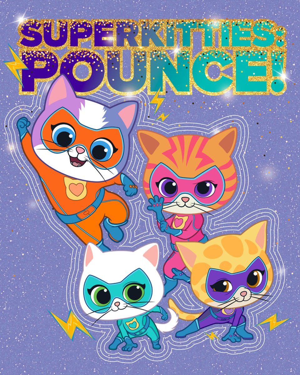 DisneyJr's tweet photo. Check out these awesome #SuperKitties posters 😻 Make every day a little bit super — download them here: https://t.co/96vyJ8ezc4 #WatchOnDisneyJunior https://t.co/gRLg6MLvZR