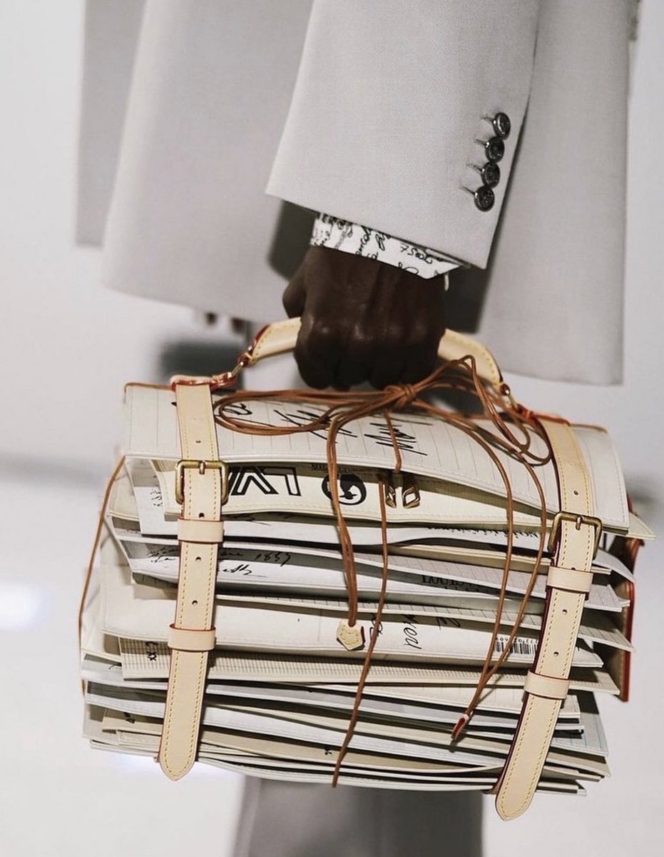 KidSuper on X: Louis Vuitton Letter Bag TM // one of my favorite things I  designed this LV collection. The idea here was to create a bag that  inspired wonder and creation. A stack of love letters or a stack of ideas  and/or a stack of future plans.