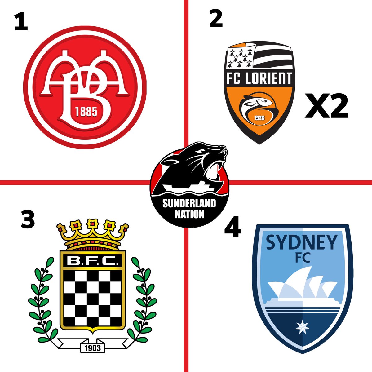 SAFCNationSI's tweet photo. Transfer Quiz time!!

Can you name the players we signed from these clubs? Extra points for number 2 if you can name both players we signed from this team! 

#SAFC #QUIZ #Transfers https://t.co/YHpNxtc023