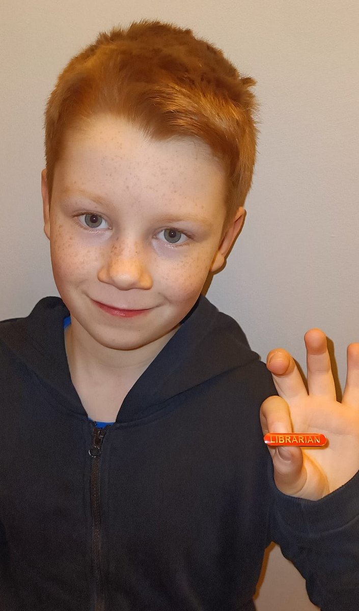 Exciting new role at school for our little bookworm <a href="/MillfieldPS/">Millfield Primary School</a> @MillfieldHT