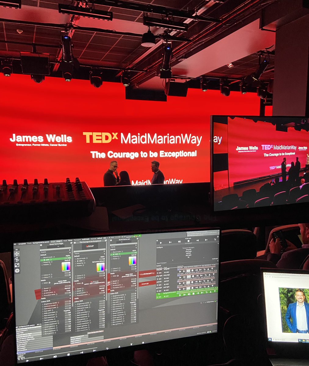 AlexBroadcasts's tweet image. Put together the @disguise_one show files for three great events over the past month! 

@amazon @theNUEL Winter Finals 2022 - @TEDx MaidMarianWay - Production Futures

Very excited to bring some XR elements into future shows with RenderStream!