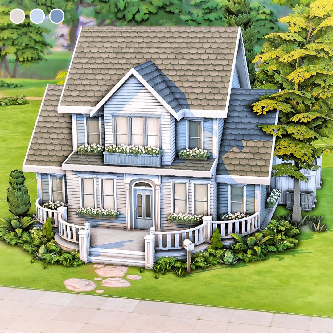 Base Game Grandparents Home 💙

Hello! I built this base game house, hope you gonna like it! ✨

✨Gallery: axiisims
<a href="/TheSims/">The Sims</a> <a href="/SimsCreatorsCom/">Sims Creators Community</a> #thesims #ShowUsYourBuilds #Sims4 #sims #landscapelovers #House