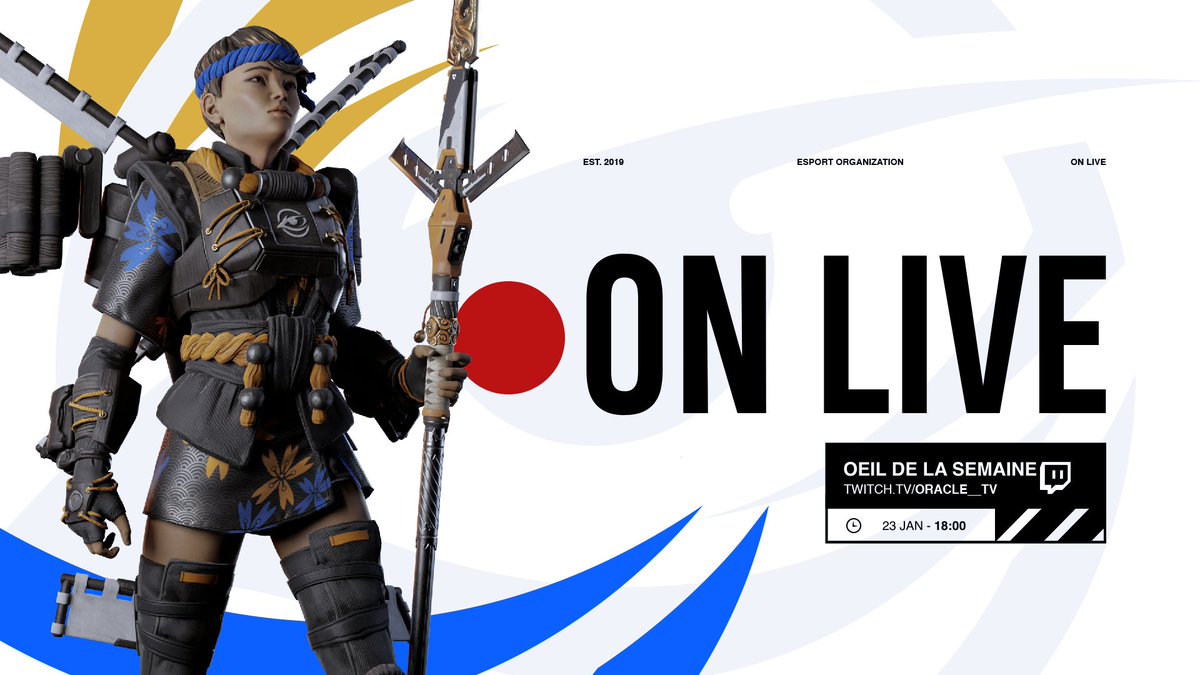 OracleEsport's tweet photo. 🎬 #OnLive | #ODLS
Aujourd'hui dans "l'Oeil de la semaine", @Oracle_EiRiNi pour l'actu d'Oracle Esport !
🗓️Au programme :
SSBU : Une semaine calme
APEX : Une LAN incroyable
Bonus : Débrief de LAN avec Madame @Sellycats !
⏰ 18h00
📺https://t.co/4doXyyOtkd https://t.co/tGdYf69WUW