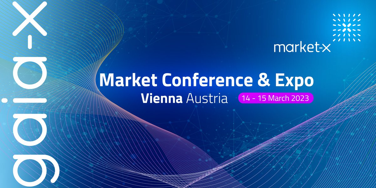 gaiax_aisbl's tweet photo. Join the #MarketX Conference &amp; Expo by #GaiaX and Gaia-X Hub Austria on 14-15 March 2023, Vienna!

Take this opportunity to understand the motivations of our members who are dedicated to developing the #GaiaXFramework

Register now! https://t.co/ozm813tBza https://t.co/HpD0fo1J4f