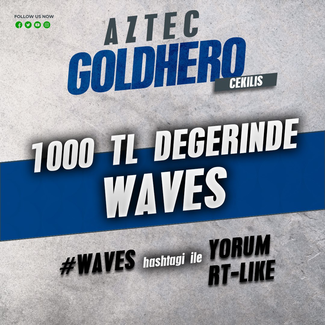 -Takip
-RT-Like

Ve bu tweete #WavesArmy yada #Waves  Hashtaglerinden birini kullanarak yorum yapanlar arasından 4 kişiye ~50 #Dolar  ~1000 #TL  değerinde $waves hediye.💵
🙎‍♂️🙍‍♀️🙎‍♂️🙍‍♀️

 #Bitcoin #SONDAKIKA #AztecGoldHero
Spam yapmayın veya spama düşmeyin Yeter .