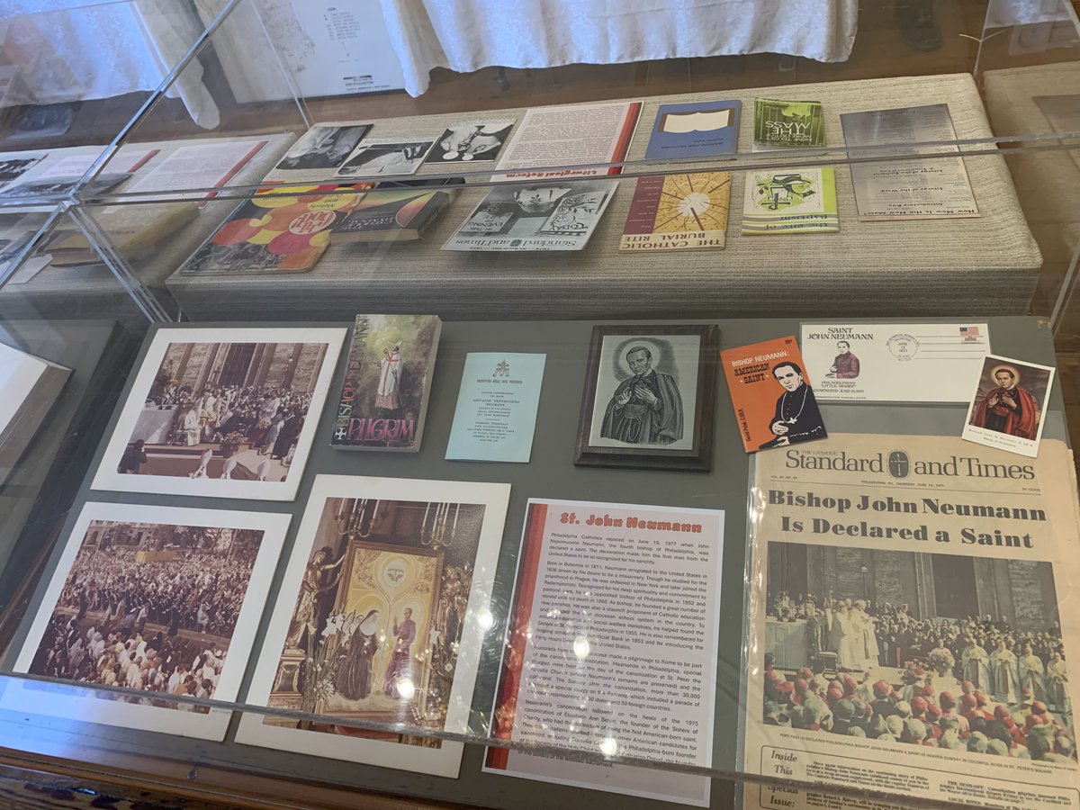 CHRCofAOP's tweet photo. CHRC had to privilege to attend the exhibit opening at the @ACHS1884 yesterday. "That '70s Catholicism" focuses on the both the major events in the city and and local parish changes. Be sure to attend a future event at the ACHS in order to check out this exiting exhibit! https://t.co/84CS7L7vEh