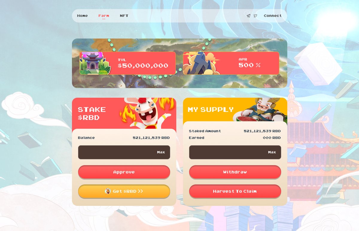 RabbidsClub's tweet image. 🧐What's this?

🥳Rabbit's mining function is ready to be launched.

👏Stay tuned,stake $RBD.

#BSC #RBD