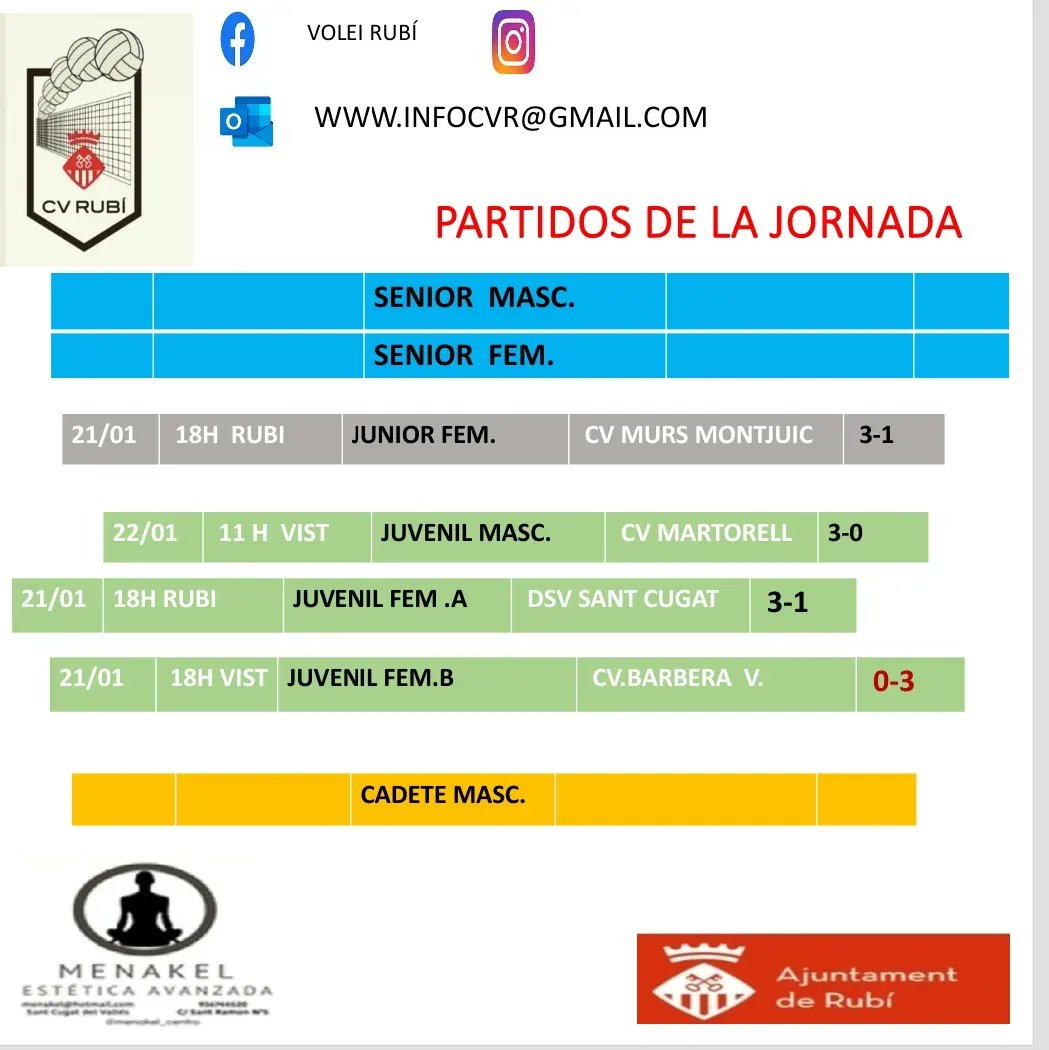 Club Voleibol Rubí tweet media