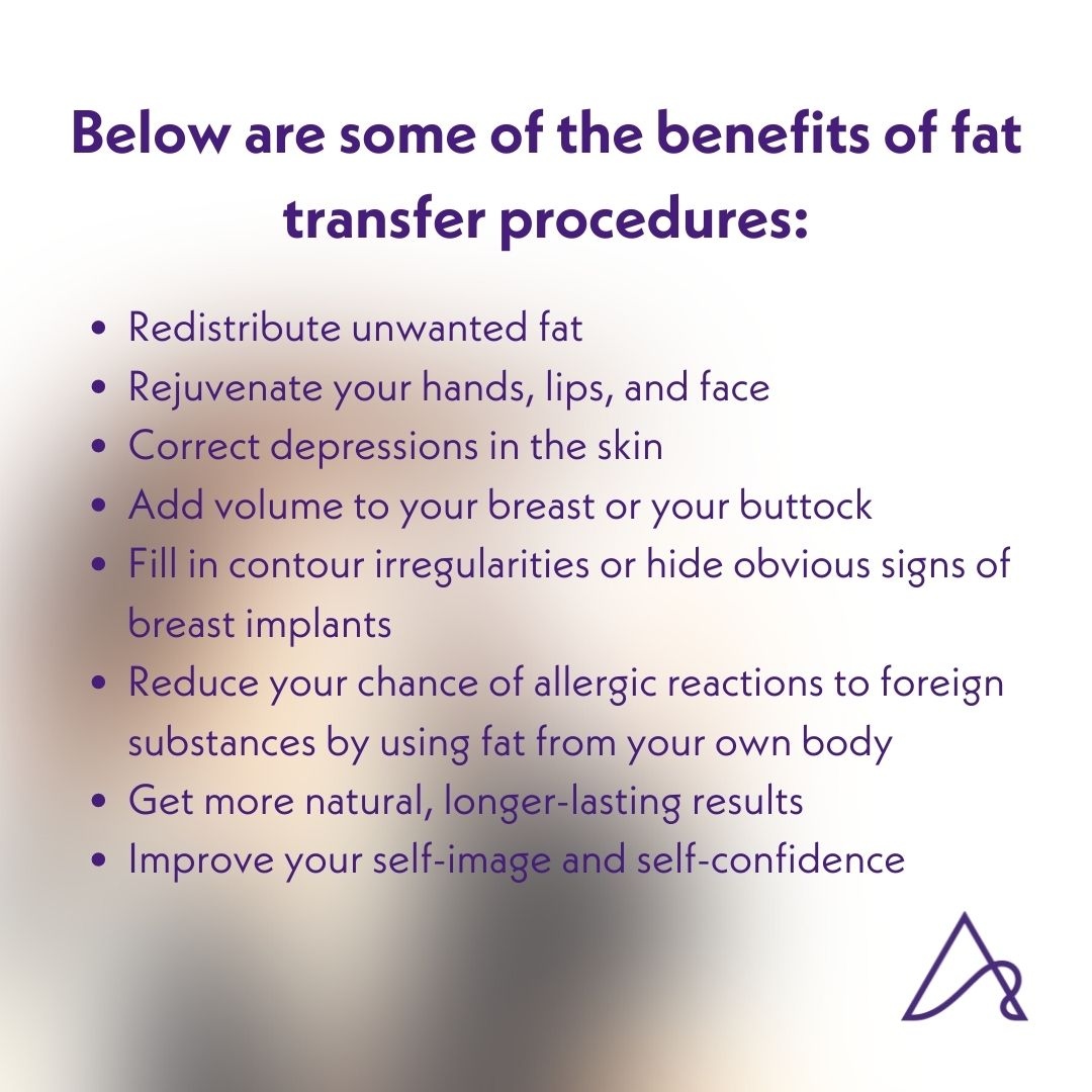 A fat transfer procedure (also known as fat grafting) transfers fat from areas where you have excess fat, such as the outer thighs, stomach or hips, and injects it into areas that may be lacking volume.

#fattransfer #plasticsurgery #aestheticsurgery #fatgrafting