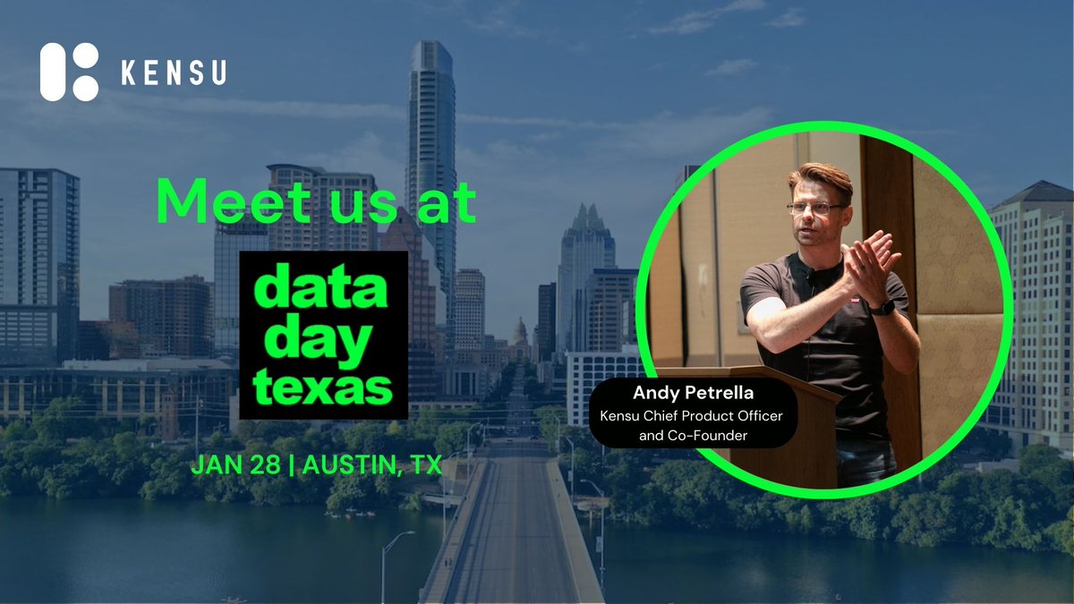 At this week’s Data Day Texas event, join Kensu’s Andy Petrella as he outlines methods to automate data monitoring in order to support a scaling data strategy. 

The Data Day website has all the details — click here to learn more: datadaytexas.com