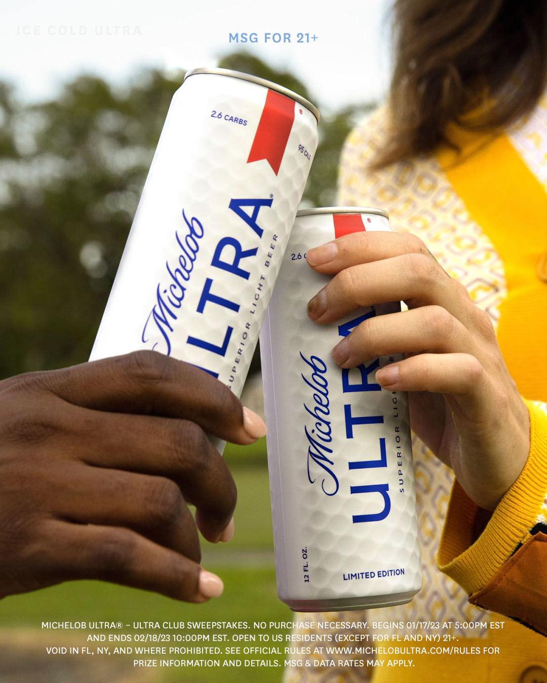 Michelob ULTRA Golf Ball Can Coolie