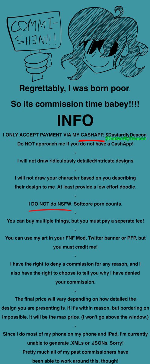 DastardlyDeacon's tweet photo. alright, its that time of year again.

dm me if interested, but please read ALL of my info first!
if you have any questions, just ask!

!PLEASE RT! https://t.co/LegbNGEO3P