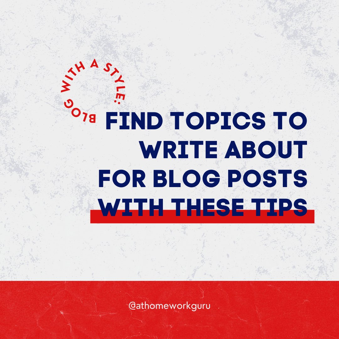 athomeworkguru's tweet image. Writing your blog can seem like an intimidating task. But with these easy tips, you can find the right topics to write about that will keep your followers engaged and entertained! 

Read more here: ed.gr/egvnj

#BlogWithStyle #WritersLife #blogging101 #onlinebusiness