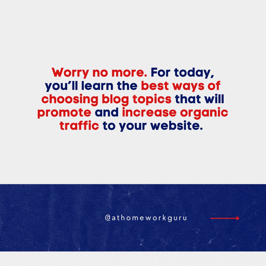 athomeworkguru's tweet image. Writing your blog can seem like an intimidating task. But with these easy tips, you can find the right topics to write about that will keep your followers engaged and entertained! 

Read more here: ed.gr/egvnj

#BlogWithStyle #WritersLife #blogging101 #onlinebusiness