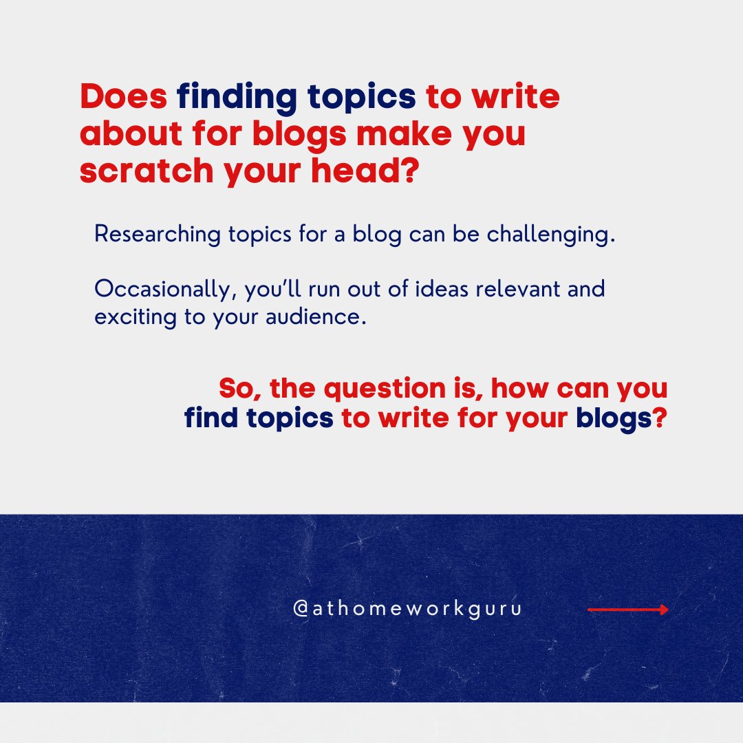 athomeworkguru's tweet image. Writing your blog can seem like an intimidating task. But with these easy tips, you can find the right topics to write about that will keep your followers engaged and entertained! 

Read more here: ed.gr/egvnj

#BlogWithStyle #WritersLife #blogging101 #onlinebusiness