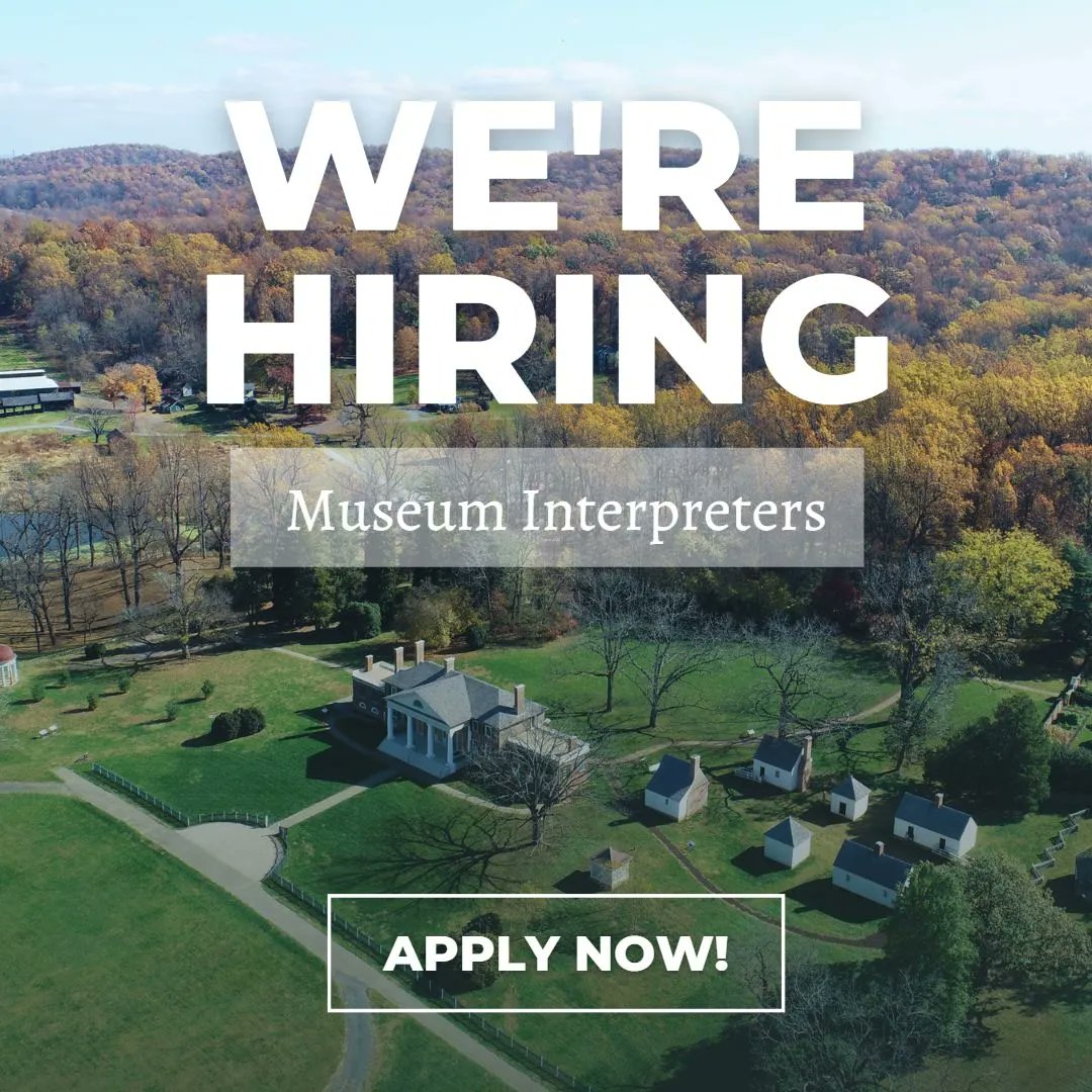 JMMontpelier's tweet photo. We're hiring museum Interpreters!
Join a dedicated team of folks passionate about sharing American history.
Learn more &amp; apply, https://t.co/uMv9NEL3nG

#WereHiring #Hiring #HiringNow #MuseumWork #Educators #EducatorJobs #MuseumJobs #NewJob #Careers #CareerGoals #ForHire https://t.co/V2I7rNCBNk