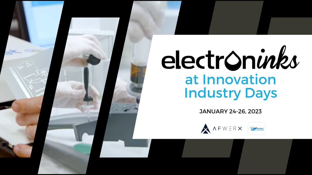 Electroninks will be attending the 2023 Innovation Industry Days in San Antonio presented by @AFWERX and @_AFIMSC from Jan. 24 until Jan. 26! Will you be in attendance?