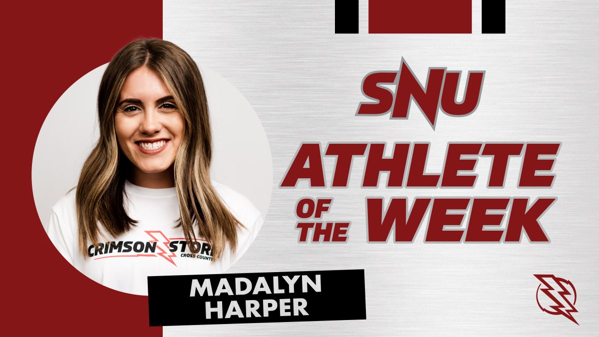SNUAthletics's tweet photo. She's just THAT FAST! 😮‍💨

At OU's meet Saturday, @madalyn_harper finished top-10 in not one, but 2️⃣events against top DI and DII schools! 

⚡️ Mile - 4th (5:14.32)
⚡️ 800M - 6th (2:23.84)

Another SNU Female Athlete of the Week Award to one of @SNU_XCTrack 's best!

#BoltsUp⚡️ https://t.co/ECOKGUvmEL