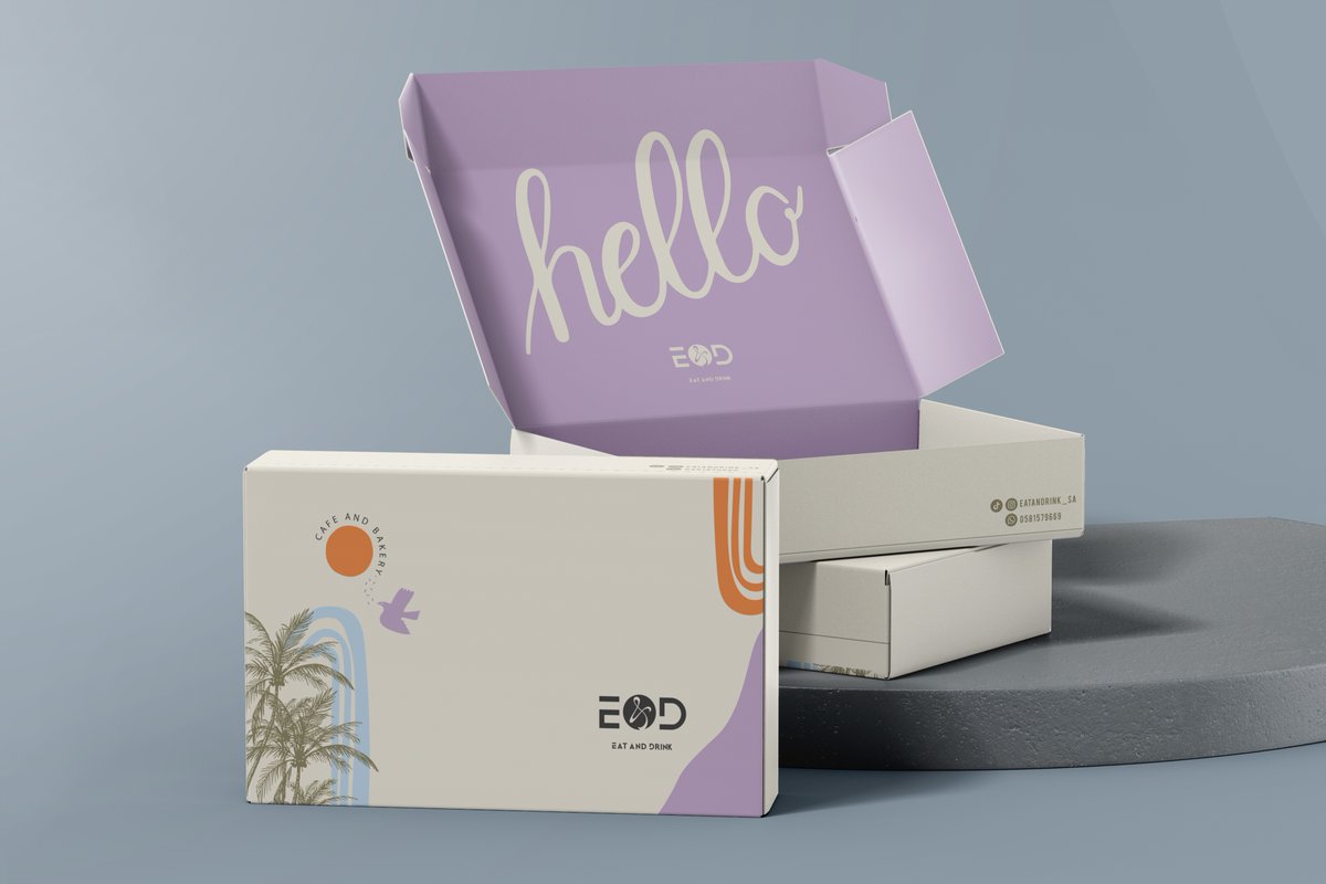 byweej's tweet image. من أعمال ستوديو مَثَل . تصميم Packaging لمقهى و مخبز E&amp;amp;D .