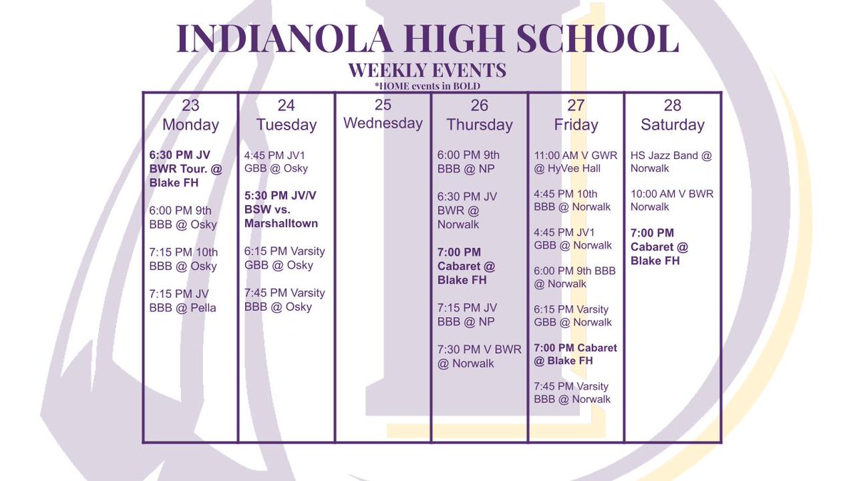 Indianola Activities on Twitter