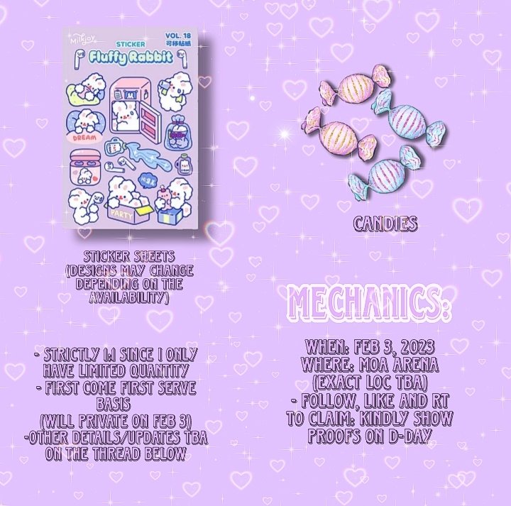 evanschapaguri's tweet photo. Hi! i'll be giving away stickers, and custom enha x kuromi-themed pc's during manifesto in Manila day 3!

-mbf, rt, like
-open for trades! send me a dm:)
- for donations, deets under the thread
-strictly 1:1
see you there:)

# enhypen enha concert freebies february 3 https://t.co/opo0GB5qdC