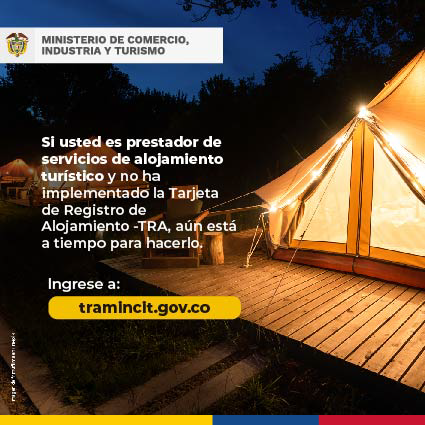 fonturcol's tweet photo. @mincomercio invita a los Prestadores de servicios de alojamiento turístico: si no cuenta con software de alojamiento para el registro de sus huéspedes, debe implementar en su totalidad la TRA a 24 de febrero de 2023. ¡Recuerde que es obligatorio! https://t.co/9tJ2MBMmi5. https://t.co/FDhxXUSnAp