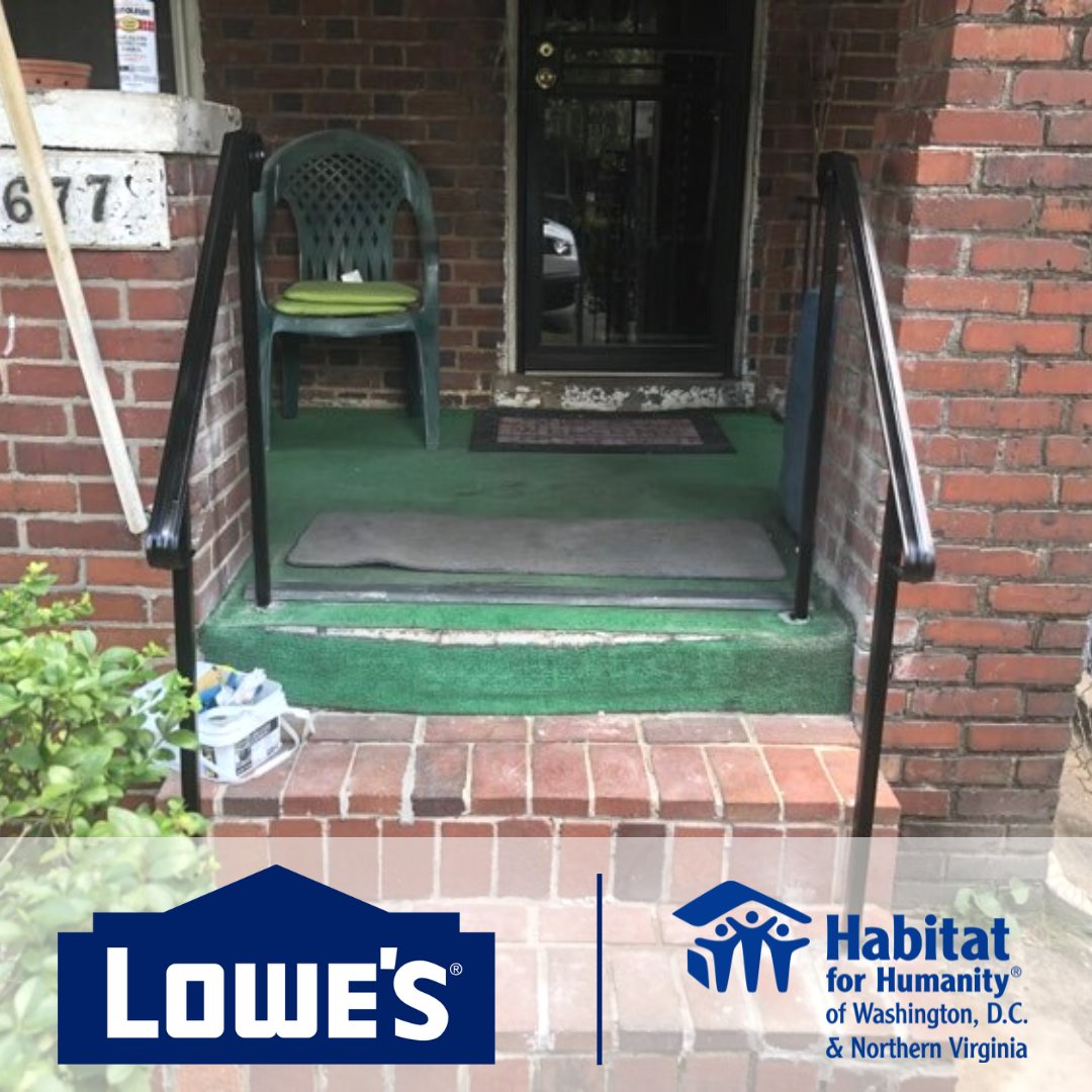 When people have a place to call home, our community as a whole can thrive. We are thrilled to have the support of <a href="/Lowes/">Lowe's</a> as we continue our Neighborhood Revitalization and Aging In Place work in Washington, D.C.

#habitatforhumanity #habitatdcnova #aginginplace
