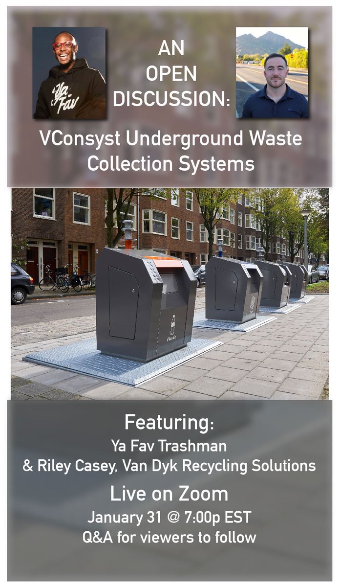 YaFavTrashman's tweet photo. A few weeks ago I posted about the underground trash containers for Philly. A lot of people were interested. So I’m excited to announce that I’ll be having a conversation with the company that makes them on zoom. Please join us and bring your questions. Link will be posted soon. https://t.co/BLvARlfja3