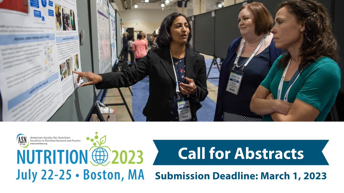 nutritionorg's tweet image. Share your science in Boston! 🧑‍🏫 Present your science - in person - and reconnect with your peers and collaborators. ASN welcomes original research in the form of abstracts for presentation at #Nutrition2023 by Wednesday, March 1, 2023. nutrition.org/n23/abstracts-…