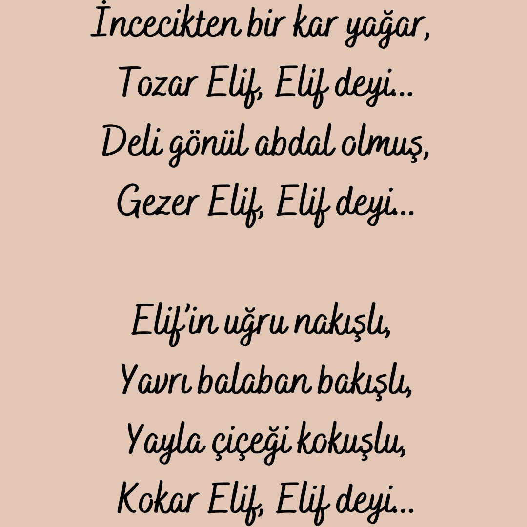 yeekanada's tweet photo. #TurkishPoetry 📖1⃣7⃣
When she frowns, her glance is adart that goes
Into my heart: I fall into death’s thores.
In her White hand she holds a pen – she knows
What she writes, calling out “Elif… Elif…
#Karacaoğlan #TalatHalman #Türkşiiri #şiir #şair #edebiyat #poetry #yeetoronto https://t.co/toaj4hjKmm