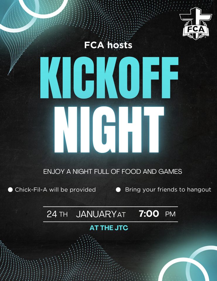 SouthALFCA's tweet photo. FCA Kickoff!! We will be having our first FCA on Tuesday🤗 it will be a kickoff event with games and food and it will be held at the JTC!!! Come hangout on Tuesday at 7pm for some fun games and yummy chicken nuggets👏🏼👏🏼👏🏼 https://t.co/r5TzUjP9rv