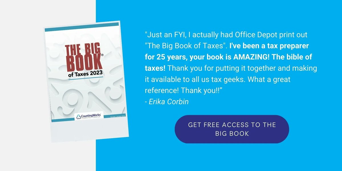 TaxCPE's tweet photo. For the next 30 days our Big Book of Taxes is free for use! A reference guide and research platform all in one, designed with every tax professional in mind. #TaxTwitter #Taxes #BigBook #BibleOfTaxes
Add it to your tax research library: https://t.co/c4zIejwfsu https://t.co/HV9QYgYwSg