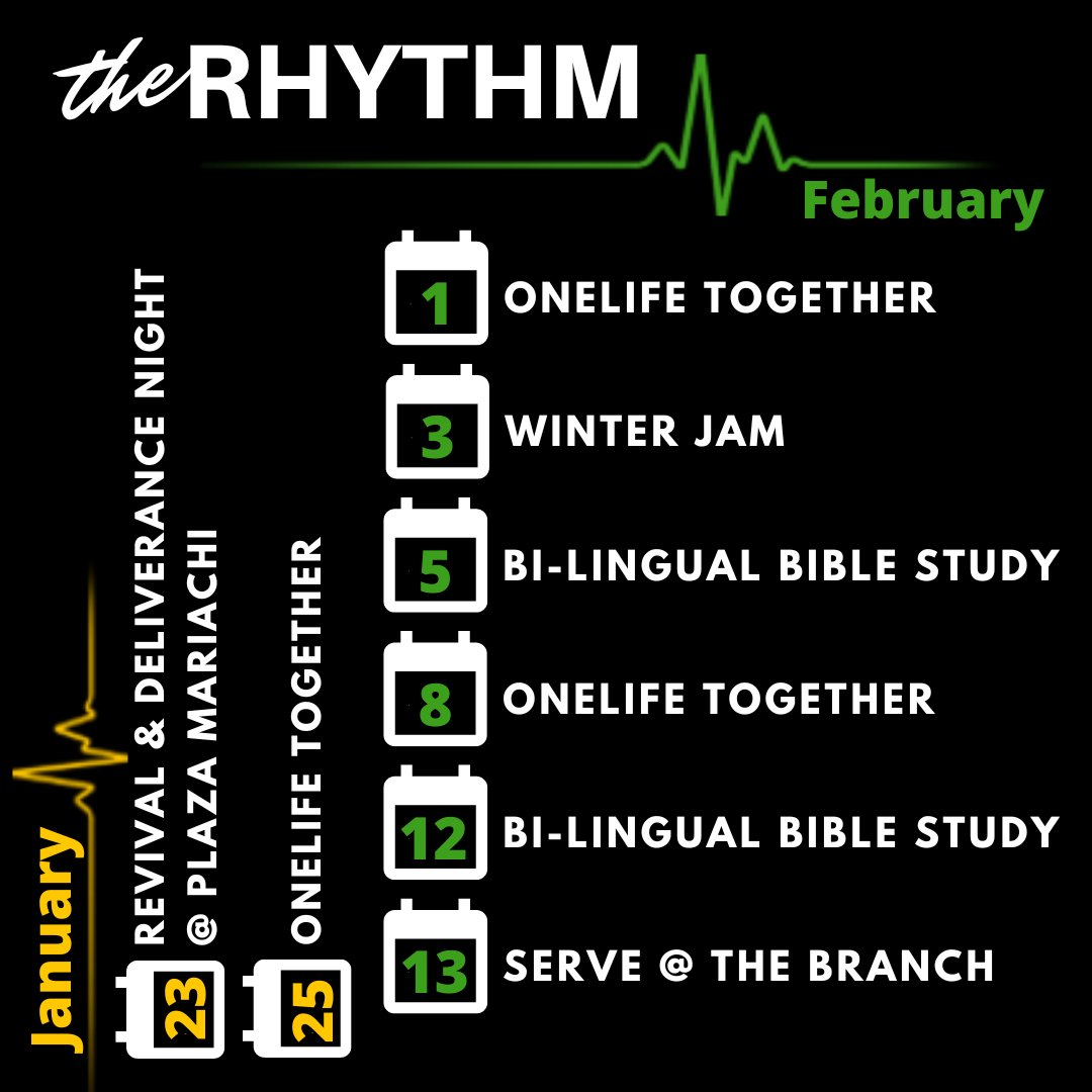 onelifenash's tweet photo. The next 3ish weeks in the life of OneLife. Come and join us for something! Message if you want more details.
#Christian #Bible #God #antiochtn #church https://t.co/Ey9kkXFUma