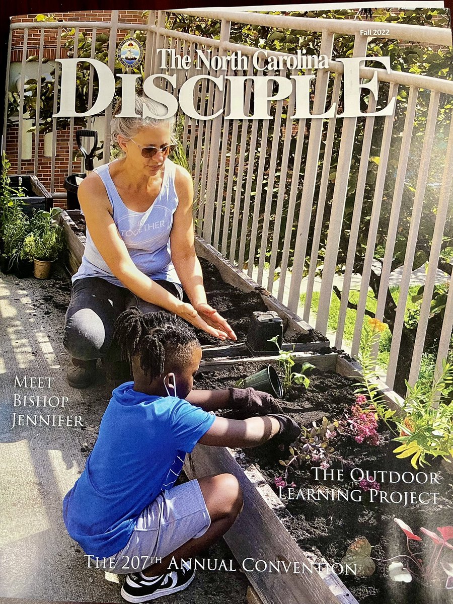EbonyGBailey's tweet photo. Proud Principal Moment: Why yes, that is THE Fayetteville Street Elementary School on the cover of the North Carolina Disciple! Special thank you to St. Titus Episcopal Church and St. Philip’s Episcopal Church for supporting our Outdoor Learning Projects! 🦁💪@FayStreetElem https://t.co/UKaXjpIpo1