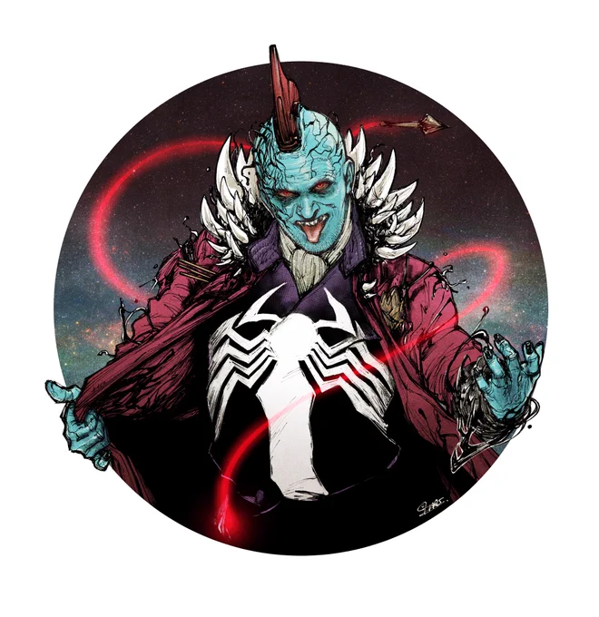 Yondu/Venom - commission 