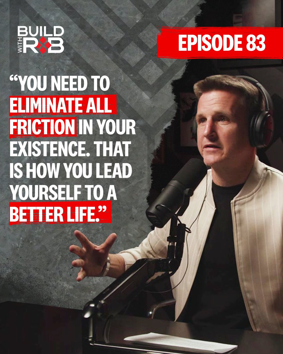 dyrdekmachine's tweet image. Learn to become sensitive to areas in your life where friction exists.

In the latest episode of #BuildWithRob, @robdyrdek shares the ways in which you can assess where resistance is coming from. 

🎧 Listen here: apple.co/3Y8umSD