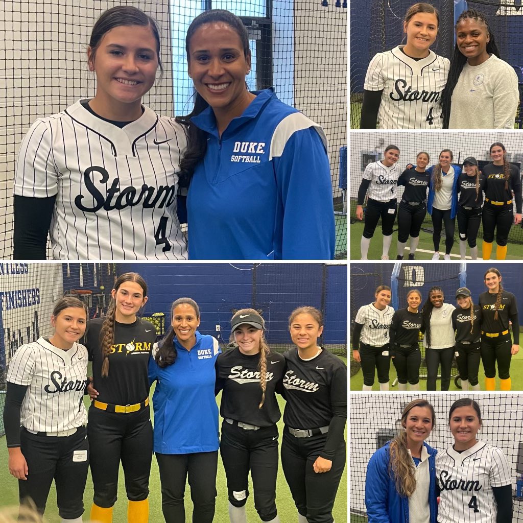 Even with the rain <a href="/DukeSOFTBALL/">Duke Softball</a> still found a way to put on an amazing camp. Thank you <a href="/DukeCoachYoung/">Marissa Young</a>,<a href="/syd_syd2/">Sydney Joy Romero OLY</a> and <a href="/oliviaadyan/">“Coach Liv” Olivia Watkins</a> and the players for some great knowledge on and off the field. <a href="/Dadof5appels/">steve appel</a> <a href="/ExtraInningSB/">EXTRA INNING SOFTBALL</a> <a href="/ondecksoftball/">OnDeck Softball 🥎</a> @StormAppel_AZ