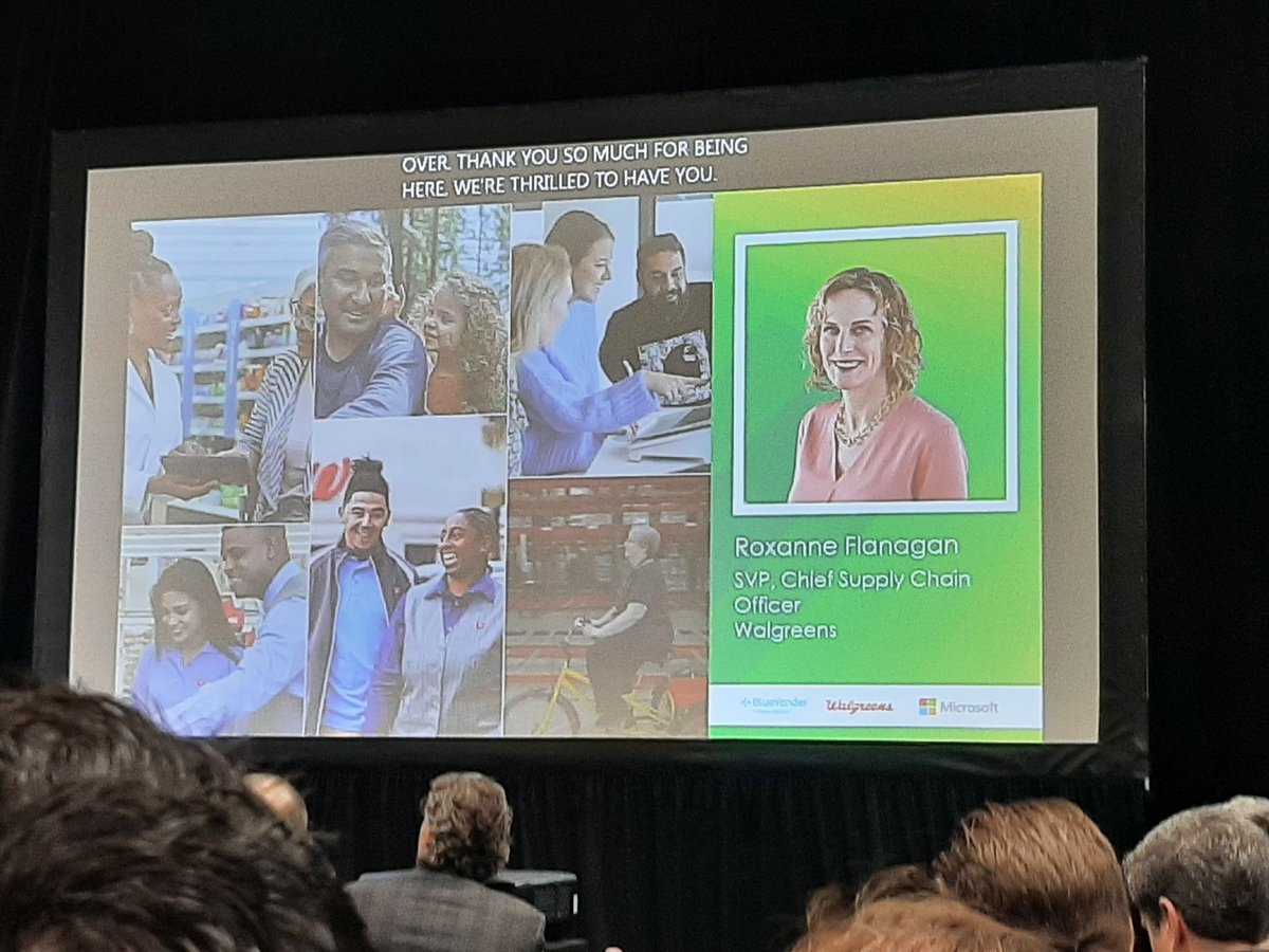 [🔴NRF CONFERENCE] '75% of the US population lives within 5 miles of a Walgreens' During Microsoft's Big Ideas session, Roxanne Flanagan, SVP & Chief Supply Chain Officer at Walgreens Boots Alliance shared how to build resilience and do more with less!