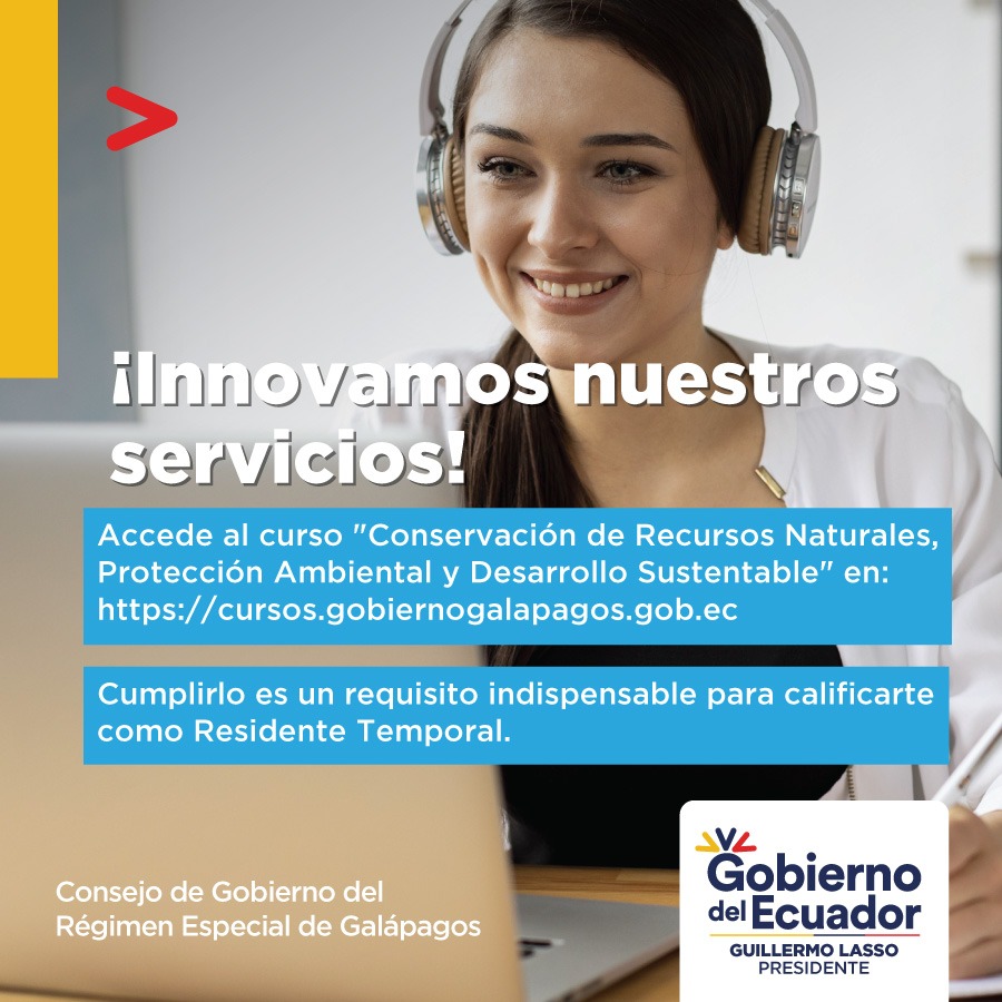 CGGalapagos's tweet photo. Si tu empleador registró tu trámite para calificarte como residente temporal, recuerda que es obligatorio que cumplas este curso ingresando en: https://t.co/4wIW5K2Gh0  

Aprende más sobre la convivencia en Galápagos. 

¡Un lugar para ser feliz!
#ServicioEnLinea https://t.co/sO0Y7VUBlK