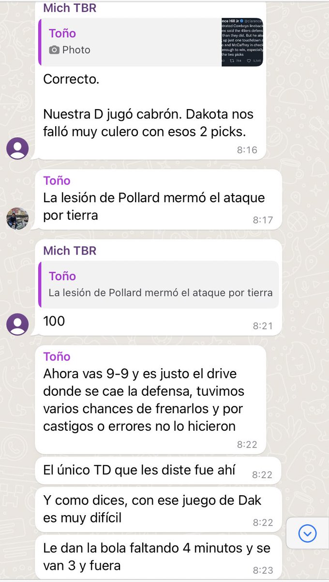 Así la opinión de nuestros analistas de los cowboys sobre el partido de ayer.