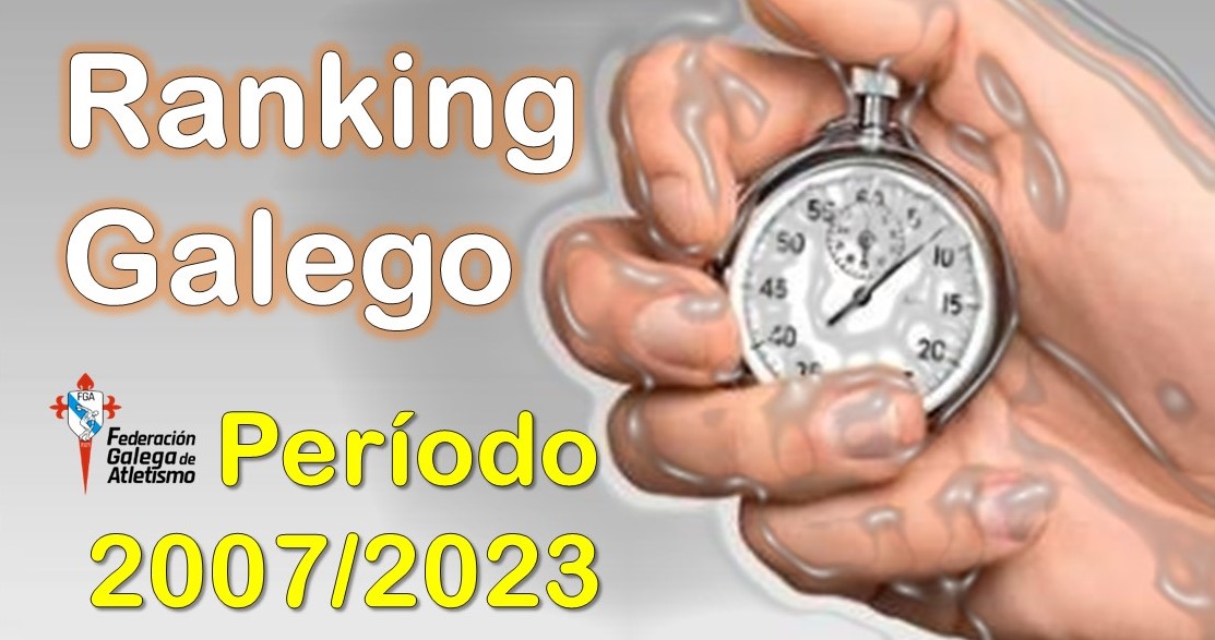 🔴DEPARTAMENTO DE ESTATÍSTICA
O departamento que dirixe Luis Gómez Fiaño, acaba  de rematar o ranking galego e historial atlético do noso deporte desde a tempada 2007. Nel poderedes consultar e recoller toda aquela información estatística que precisedes
ranking.atletismo.gal