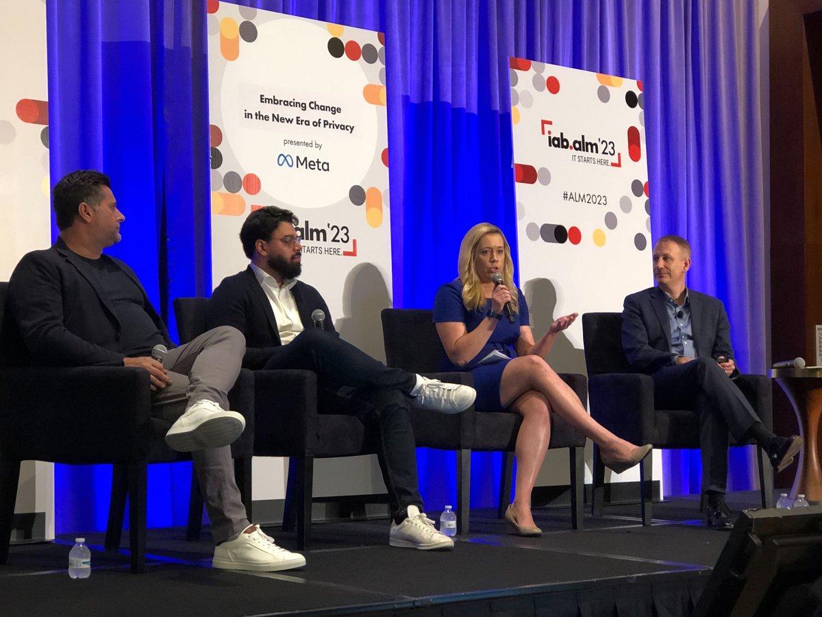 With shifts in state #privacy laws, “it comes down to consumer trust. Why should someone in WY have different rights than one from CA?” said <a href="/ZipRecruiter/">ZipRecruiter</a>'s <a href="/CrystalNSkelton/">Crystal Skelton</a> in a panel with <a href="/ferasity/">Feras Ahmed</a> (@DotdashMeredith), Jonathan Joseph (@ketch_digital) &amp; #IAB's <a href="/michaelhahn600/">Michael Hahn</a>